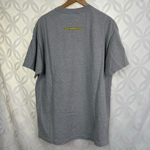 Lemon Life Gray Mens Graphic Tee Size XL - Picture 4 of 5